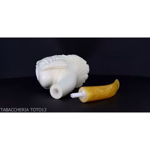 Geformte Seeschaumpfeife, Räucherhocker-Meerschaumpfeifen