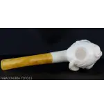 Pipa de espuma de mar esculpida, otomana para fumar - Pipas de Tabaco