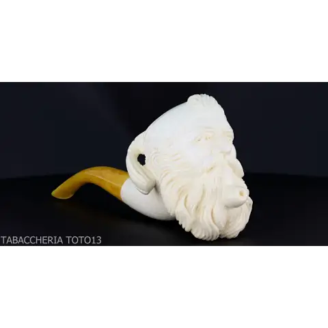 Pipa de espuma de mar esculpida, otomana para fumar - Pipas de Tabaco