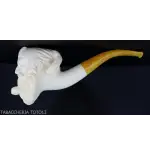 Pipa de espuma de mar esculpida, otomana para fumar - Pipas de Tabaco