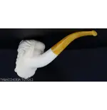 Pipa de espuma de mar esculpida, otomana para fumar - Pipas de Tabaco