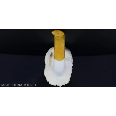 Pipa de espuma de mar esculpida, otomana para fumar - Pipas de Tabaco