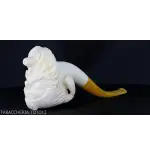 Pipa de espuma de mar esculpida, otomana para fumar - Pipas de Tabaco