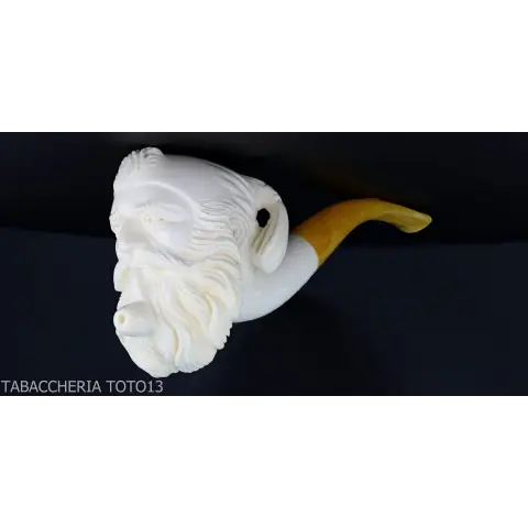 Pipa de espuma de mar esculpida, otomana para fumar - Pipas de Tabaco