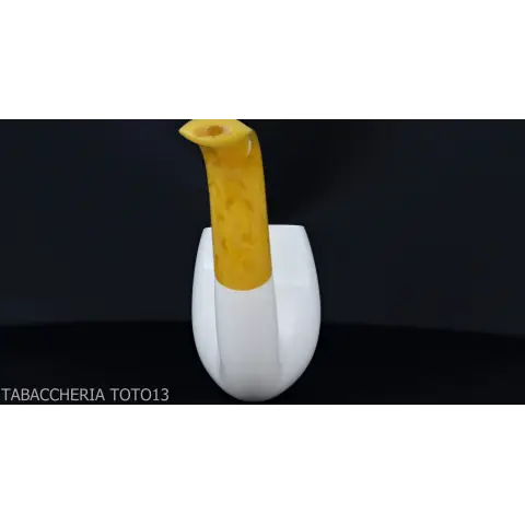 Pipa de tabaco curvado en espuma de mar doblada de billar - Pipas de Tabaco