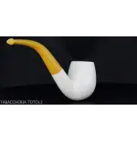 Pipa de tabaco curvado en espuma de mar doblada de billar - Pipas de Tabaco
