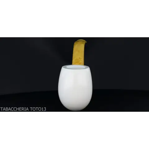 Pipa de tabaco curvado en espuma de mar doblada de billar - Pipas de Tabaco