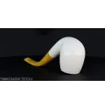Pipa de tabaco curvado en espuma de mar doblada de billar - Pipas de Tabaco