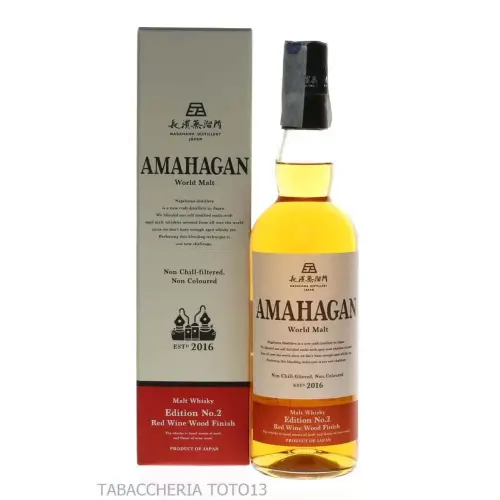 Amahagan edition No 2 red wine wood finish world malt Vol.47% Cl.70 - Distillati
