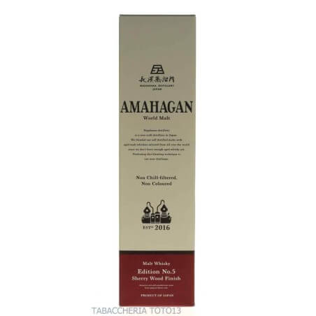 Amahagan edition No 5 Sherry wood finish world malt Vol.47% Cl.70 Nagahama Roman Beer Co. Whisky