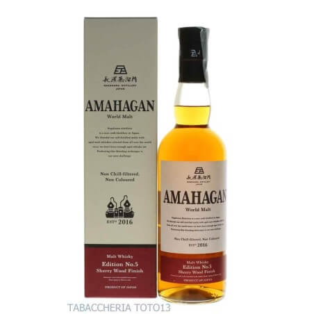 Amahagan edition No 5 Sherry wood finish world malt Vol.47% Cl.70 Nagahama Roman Beer Co. Whisky