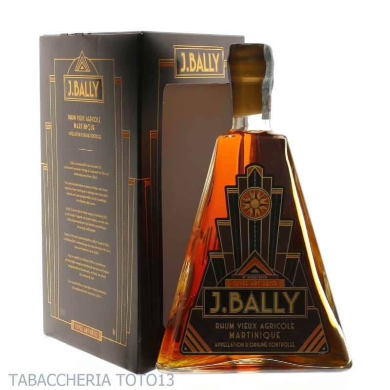 J. Bally cuvee art deco rum A.O.C. Bottiglia Piramides Vol.43,5% Cl.70 - J. Bally Distillery