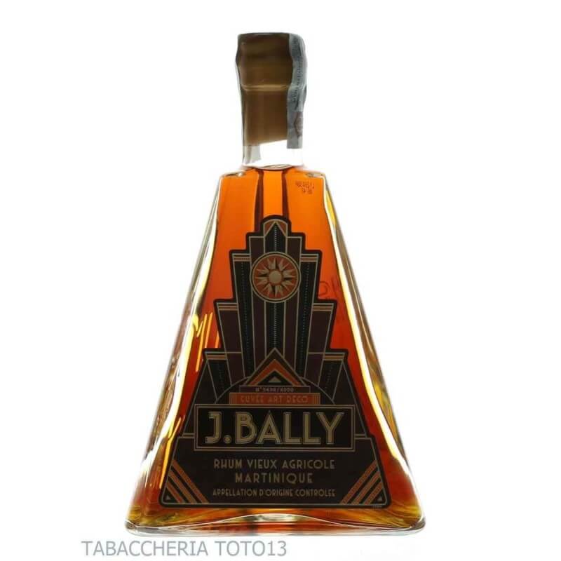 J. Bally cuvee art deco rum A.O.C. Bottiglia Piramides Vol.43,5% Cl.70 - J. Bally Distillery