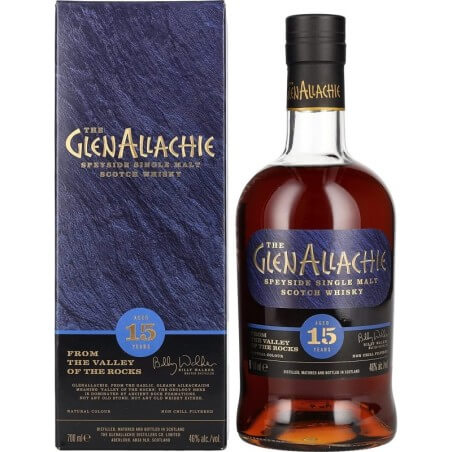 GlenAllachie 15 Y.o. single malt whisky Vol.46% Cl.70 Glenallachie Distillers Whisky