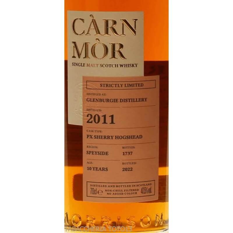 Càrn Mòr Glenburgie 10 Y.O. Distilled 2011 Vol.47,5% Cl.70 - Càrn Mòr the Morrison select whiskies