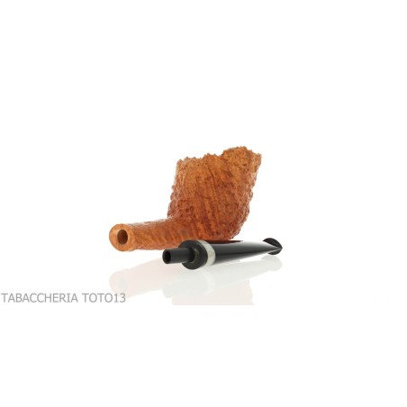 Gheppo billard cutty pipe finition bruyère rustique - Pipe Pour le Tabac - Racine naturelle