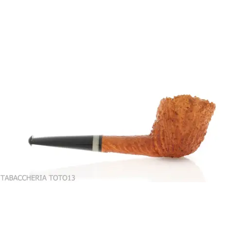 Gheppo billiard cutty finitura radica rusticata - Pipe