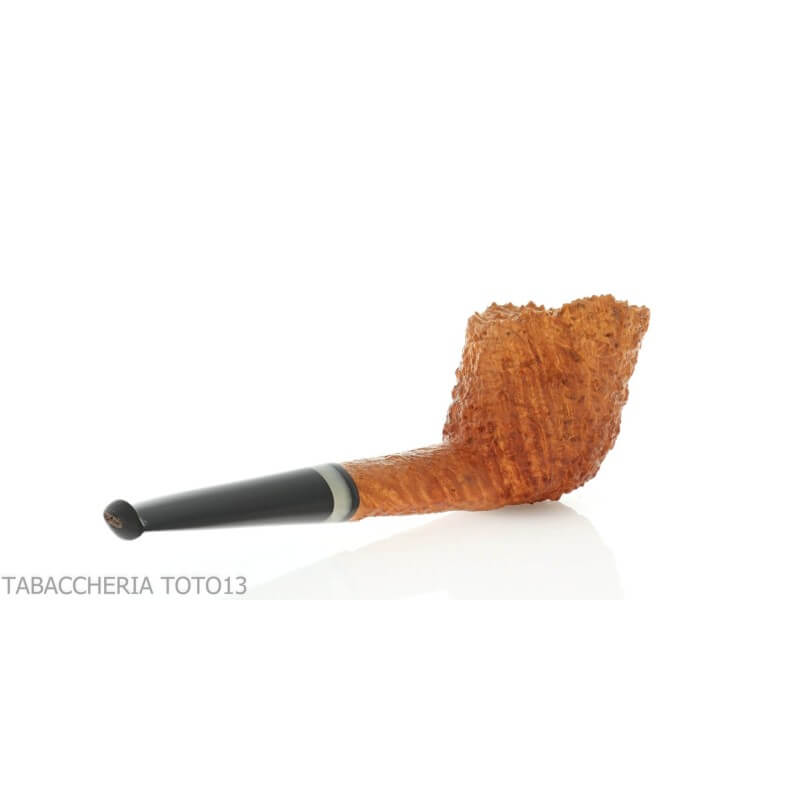 Gheppo pipe billiard cutty rustic briar finish - Gheppo Italian Pipes