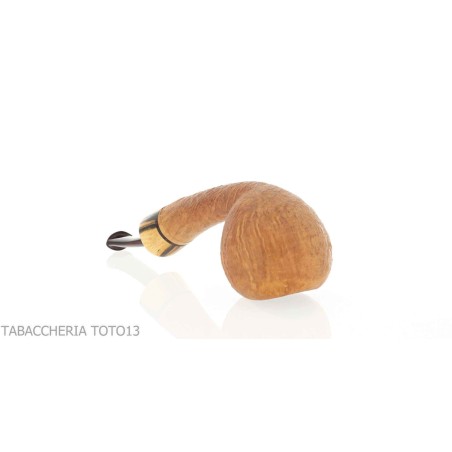 Pipa Gheppo semicurva en forma de Apple con acabado de brezo arenado - Pipas de Tabaco