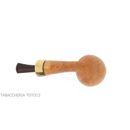 Pipa Gheppo semicurva en forma de Apple con acabado de brezo arenado - Pipas de Tabaco