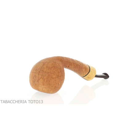 Pipa Gheppo semicurva en forma de Apple con acabado de brezo arenado - Pipas de Tabaco