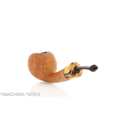 Pipa Gheppo semicurva en forma de Apple con acabado de brezo arenado - Pipas de Tabaco