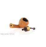 Pipa Gheppo semicurva en forma de Apple con acabado de brezo arenado - Pipas de Tabaco
