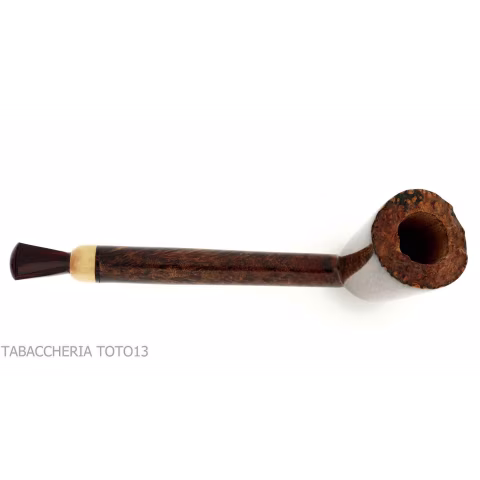 Gheppo pipe shape dublin dark briar finish - Tobacco Pipes - Natural root
