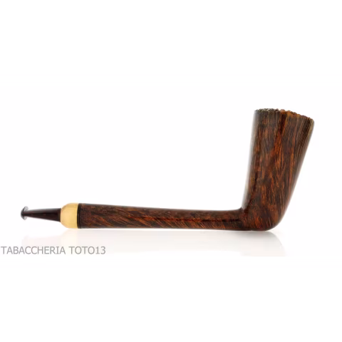 Gheppo pipe shape dublin dark briar finish - Tobacco Pipes - Natural root
