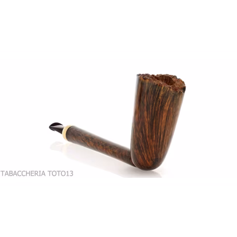 Gheppo pipe shape dublin dark briar finish - Tobacco Pipes - Natural root