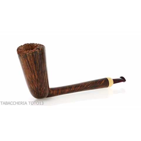 Gheppo pipe shape dublin dark briar finish - Tobacco Pipes - Natural root