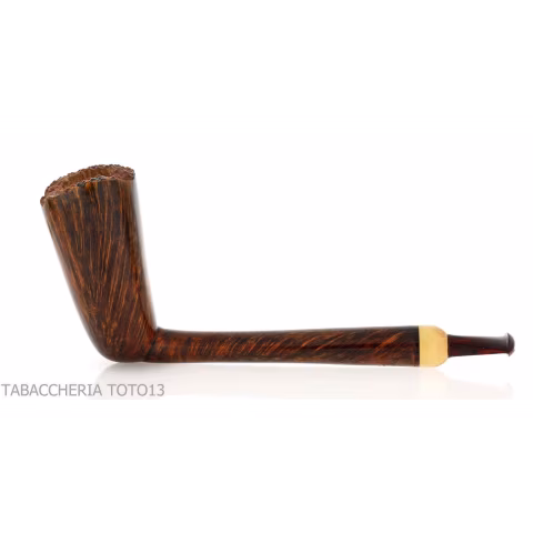 Gheppo pipe shape dublin dark briar finish - Tobacco Pipes - Natural root