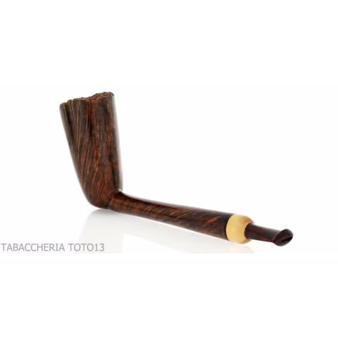 Gheppo pipe shape dublin dark briar finish - Tobacco Pipes - Natural root