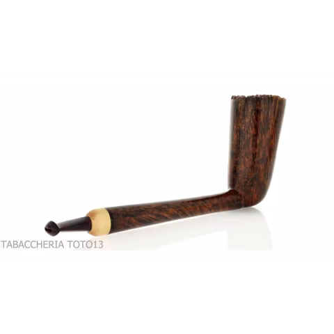 Gheppo pipe shape dublin dark briar finish - Tobacco Pipes - Natural root