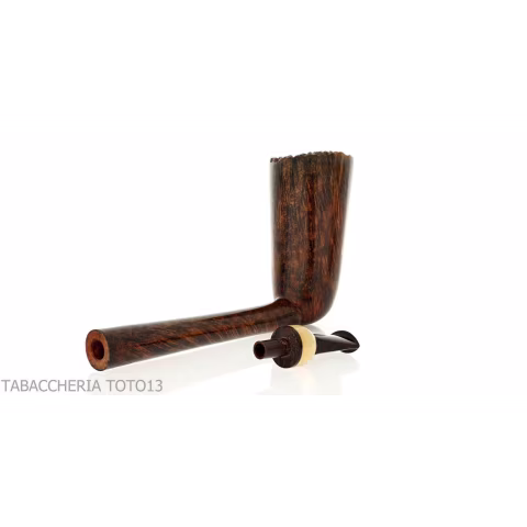Gheppo pipe shape dublin dark briar finish - Tobacco Pipes - Natural root