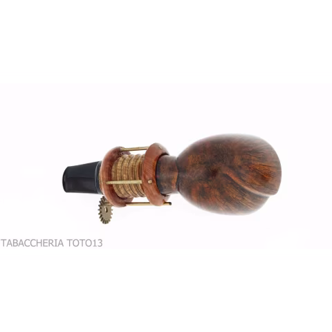 Gheppo Punk Gear pipe, billiard cutty shape, natural briar finish - Tobacco Pipes - Natural root