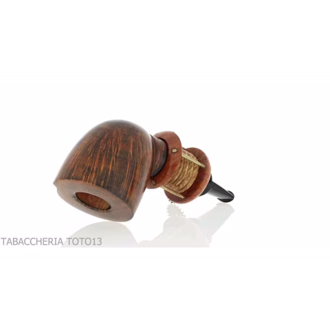 Gheppo Punk Gear pipe, billiard cutty shape, natural briar finish - Tobacco Pipes - Natural root