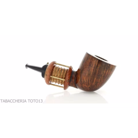 Gheppo Punk Gear pipe, billiard cutty shape, natural briar finish - Tobacco Pipes - Natural root