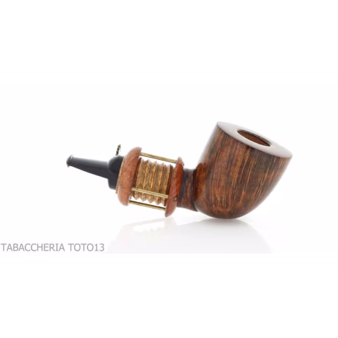 Gheppo Punk Gear pipe, billiard cutty shape, natural briar finish - Tobacco Pipes - Natural root