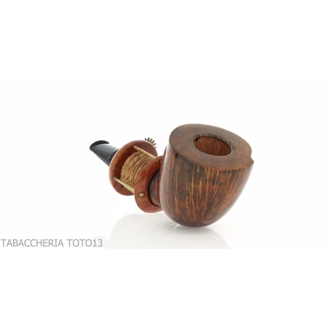 Gheppo Punk Gear pipe, billiard cutty shape, natural briar finish - Tobacco Pipes - Natural root