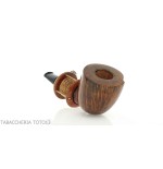 Gheppo Punk Gear pipe, billiard cutty shape, natural briar finish - Tobacco Pipes - Natural root
