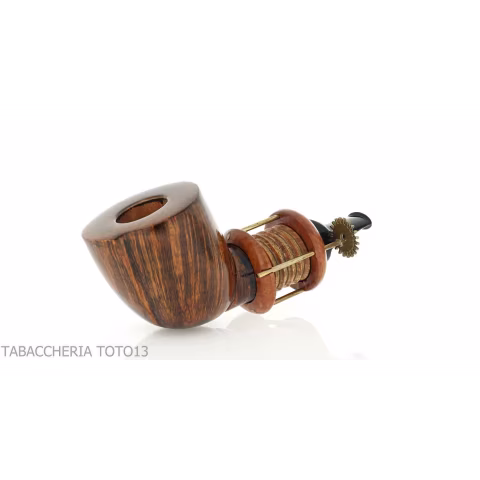 Gheppo Punk Gear pipe, billiard cutty shape, natural briar finish - Tobacco Pipes - Natural root