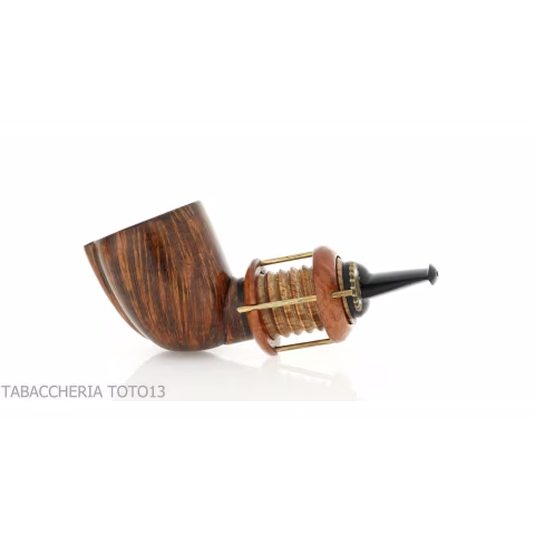 Gheppo Punk Gear pipe, billiard cutty shape, natural briar finish - Tobacco Pipes - Natural root
