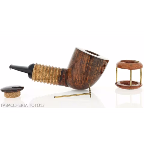 Gheppo Punk Gear pipe, billiard cutty shape, natural briar finish - Tobacco Pipes - Natural root