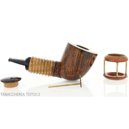 Pipa Gheppo Punk Gear, forma de corte de billar, acabado de brezo natural - Pipas de Tabaco