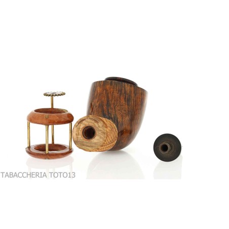 Pipa Gheppo Punk Gear, forma de corte de billar, acabado de brezo natural - Pipas de Tabaco