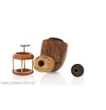Pipa Gheppo Punk Gear, forma de corte de billar, acabado de brezo natural - Pipas de Tabaco
