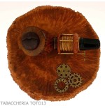 Gheppo Punk Gear pipe, billiard cutty shape, natural briar finish - Tobacco Pipes - Natural root