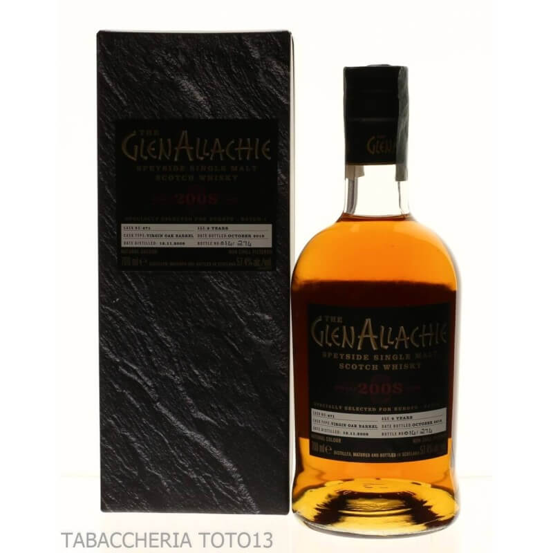 GlenAllachie 9 Y.o. single cask Virgin Oak Vol.57,4% Cl.70 - Glenallachie Distillers