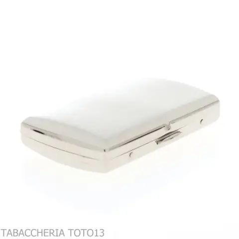 Etui à cigarettes arrondi 12 cigarettes en acier brossé - Accessoires Pour Cigarettes et Rolling - Métal